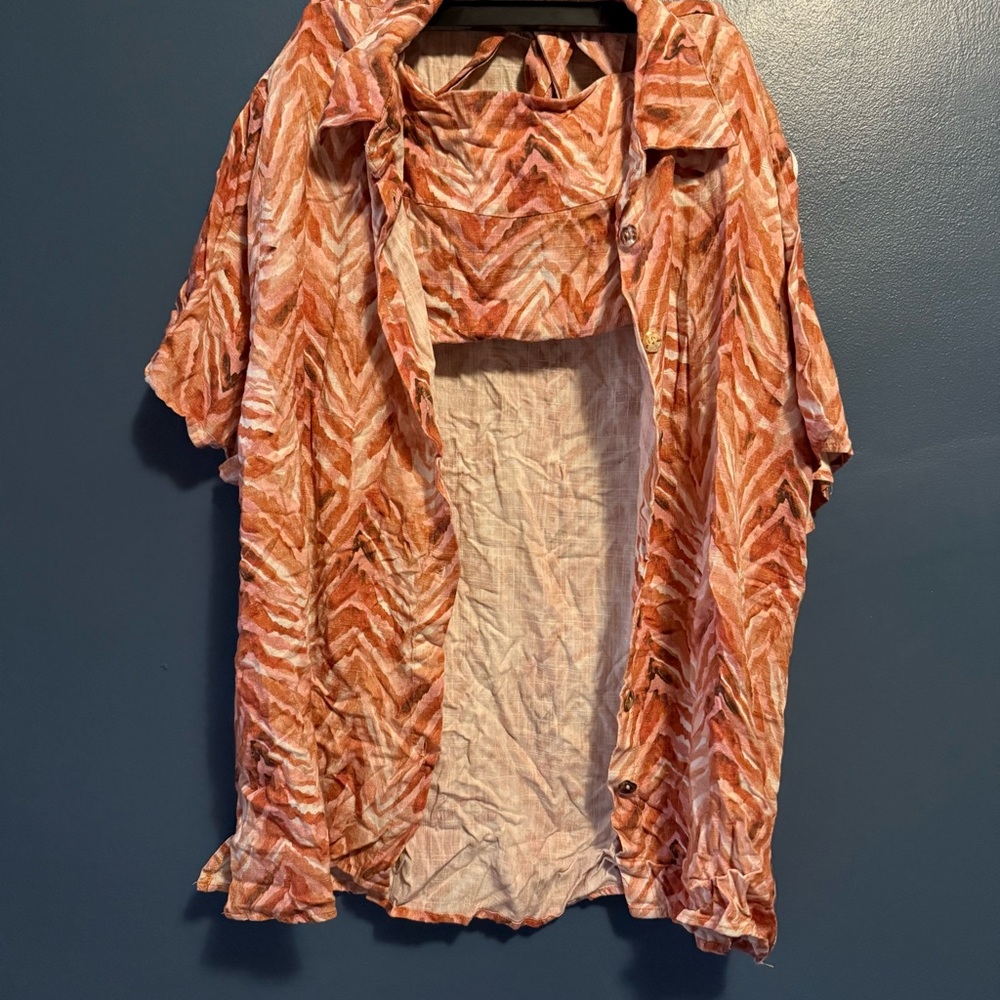 Showpo Rust Chevron Two-Piece Set - Picture 4 of 6